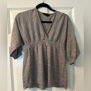 Bcbg Maxazria Woman’s Gray Knit Top size Large